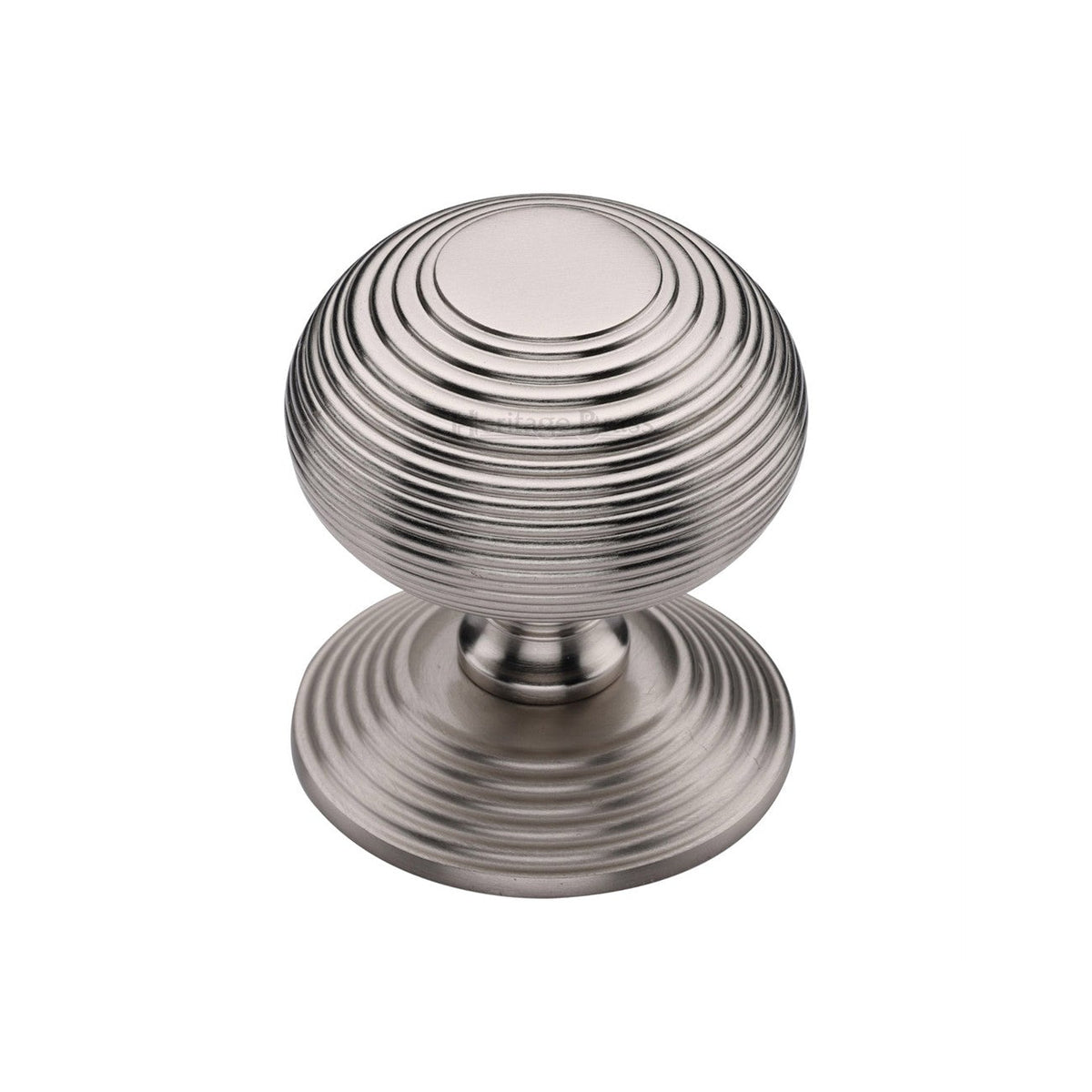 Reeded Centre Door Knob by M Marcus - Heritage Brass
