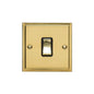 Elite Stepped Plate Range Polished Brass Switches & Sockets, S01 - 1 Gang Rocker Switch by Heritage Brass By M-Marcus