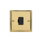 Elite Stepped Plate Range Polished Brass Switches & Sockets, S01 - Unswitched Spur (13 Amp) by Heritage Brass By M-Marcus
