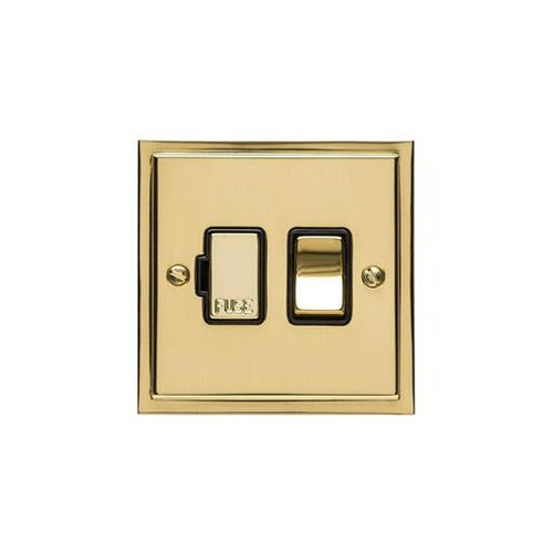 Elite Stepped Plate Range Polished Brass Switches & Sockets, S01 - Switched Spur (13 Amp) by Heritage Brass By M-Marcus