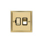 Elite Stepped Plate Range Polished Brass Switches & Sockets, S01 - Switched Spur (13 Amp) by Heritage Brass By M-Marcus