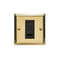 Elite Stepped Plate Range Polished Brass Switches & Sockets, S01 - 1 Gang CAT6 by Heritage Brass By M-Marcus