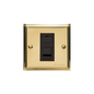 Elite Stepped Plate Range Polished Brass Switches & Sockets, S01 - 1 Gang RJ45 by Heritage Brass By M-Marcus