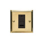 Elite Stepped Plate Range Polished Brass Switches & Sockets, S01 - 1 Gang RJ11 by Heritage Brass By M-Marcus