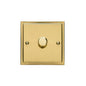 Elite Stepped Plate Range Polished Brass Switches & Sockets, S01 - 1G Multi Location Secondary Dimmer by Heritage Brass By M-Marcus