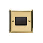Elite Stepped Plate Range Polished Brass Switches & Sockets, S01 - 6A Triple Pole Fan Isolator Switch by Heritage Brass By M-Marcus