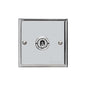 Elite Stepped Plate Range Polished Chrome Switches & Sockets, S02 - 1 Gang Toggle Switch by Heritage Brass By M-Marcus