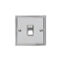 Elite Stepped Plate Range Polished Chrome Switches & Sockets, S02 - 1 Gang Intermediate Rocker Switch by Heritage Brass By M-Marcus