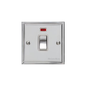 Elite Stepped Plate Range Polished Chrome Switches & Sockets, S02 - 20A Double Pole Switch with Neon by Heritage Brass By M-Marcus