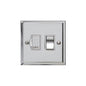 Elite Stepped Plate Range Polished Chrome Switches & Sockets, S02 - Switched Spur (13 Amp) by Heritage Brass By M-Marcus
