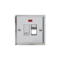 Elite Stepped Plate Range Polished Chrome Switches & Sockets, S02 - Switched Spur with Neon (13 Amp) by Heritage Brass By M-Marcus