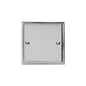 Elite Stepped Plate Range Polished Chrome Switches & Sockets, S02 - Single Blank Plate by Heritage Brass By M-Marcus