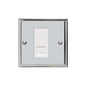 Elite Stepped Plate Range Polished Chrome Switches & Sockets, S02 - 1 Gang CAT6 by Heritage Brass By M-Marcus