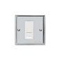 Elite Stepped Plate Range Polished Chrome Switches & Sockets, S02 - 1 Gang RJ45 by Heritage Brass By M-Marcus