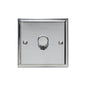 Elite Stepped Plate Range Polished Chrome Switches & Sockets, S02 - 1G Multi Location Secondary Dimmer by Heritage Brass By M-Marcus