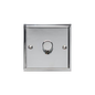 Elite Stepped Plate Range Polished Chrome Switches & Sockets, S02 - 1 Gang Dimmer 250 watts (Compatible with halogen/ incandescent bulbs) by Heritage Brass By M-Marcus