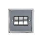 Elite Stepped Plate Range Satin Chrome Switches & Sockets, S03 - 3 Gang Rocker Switch by Heritage Brass By M-Marcus