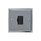 Elite Stepped Plate Range Satin Chrome Switches & Sockets, S03 - Unswitched Spur (13 Amp) by Heritage Brass By M-Marcus
