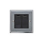 Elite Stepped Plate Range Satin Chrome Switches & Sockets, S03 - 2 Gang Secondary Line Socket by Heritage Brass By M-Marcus