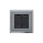 Elite Stepped Plate Range Satin Chrome Switches & Sockets, S03 - 2 Gang Master Line Socket by Heritage Brass By M-Marcus