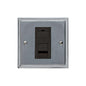Elite Stepped Plate Range Satin Chrome Switches & Sockets, S03 - 1 Gang CAT6 by Heritage Brass By M-Marcus