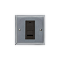 Elite Stepped Plate Range Satin Chrome Switches & Sockets, S03 - 1 Gang RJ45 by Heritage Brass By M-Marcus