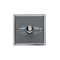 Elite Stepped Plate Range Satin Chrome Switches & Sockets, S03 - 1G Multi Location Secondary Dimmer by Heritage Brass By M-Marcus
