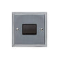 Elite Stepped Plate Range Satin Chrome Switches & Sockets, S03 - 6A Triple Pole Fan Isolator Switch by Heritage Brass By M-Marcus