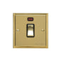 Elite Stepped Plate Range Satin Brass Switches & Sockets, S04 - 20A Double Pole Switch with Neon by Heritage Brass By M-Marcus