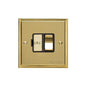 Elite Stepped Plate Range Satin Brass Switches & Sockets, S04 - Switched Spur (13 Amp) by Heritage Brass By M-Marcus