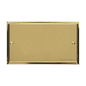 Elite Stepped Plate Range Satin Brass Switches & Sockets, S04 - Double Blank Plate by Heritage Brass By M-Marcus