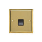 Elite Stepped Plate Range Satin Brass Switches & Sockets, S04 - 1 Gang Master Line Socket by Heritage Brass By M-Marcus