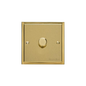 Elite Stepped Plate Range Satin Brass Switches & Sockets, S04 - 1 Gang Dimmer 400 watts (Compatible with halogen/ incandescent bulbs) by Heritage Brass By M-Marcus