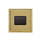 Elite Stepped Plate Range Satin Brass Switches & Sockets, S04 - 6A Triple Pole Fan Isolator Switch by Heritage Brass By M-Marcus