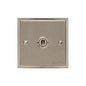Elite Stepped Plate Range Satin Nickel Switches & Sockets, S05 - 1 Gang Intermediate Toggle Switch by Heritage Brass By M-Marcus