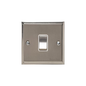 Elite Stepped Plate Range Satin Nickel Switches & Sockets, S05 - 1 Gang Intermediate Rocker Switch by Heritage Brass By M-Marcus