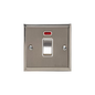 Elite Stepped Plate Range Satin Nickel Switches & Sockets, S05 - 20A Double Pole Switch with Neon by Heritage Brass By M-Marcus