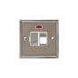 Elite Stepped Plate Range Satin Nickel Switches & Sockets, S05 - Switched Spur with Neon (13 Amp) by Heritage Brass By M-Marcus
