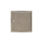 Elite Stepped Plate Range Satin Nickel Switches & Sockets, S05 - Single Blank Plate by Heritage Brass By M-Marcus