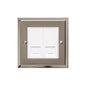 Elite Stepped Plate Range Satin Nickel Switches & Sockets, S05 - 2 Gang Secondary Line Socket by Heritage Brass By M-Marcus