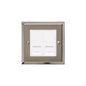 Elite Stepped Plate Range Satin Nickel Switches & Sockets, S05 - 2 Gang Master Line Socket by Heritage Brass By M-Marcus