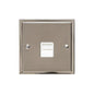 Elite Stepped Plate Range Satin Nickel Switches & Sockets, S05 - 1 Gang Secondary Line Socket by Heritage Brass By M-Marcus