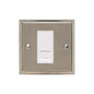 Elite Stepped Plate Range Satin Nickel Switches & Sockets, S05 - 1 Gang CAT6 by Heritage Brass By M-Marcus