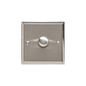 Elite Stepped Plate Range Satin Nickel Switches & Sockets, S05 - 1 Gang Dimmer 250 watts (Compatible with halogen/ incandescent bulbs) by Heritage Brass By M-Marcus