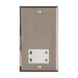 Elite Stepped Plate Range Satin Nickel Switches & Sockets, S05 - Shaver Socket Output Voltage 110/240V by Heritage Brass By M-Marcus