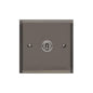 Elite Stepped Plate Range Polished Black Nickel Switches & Sockets, S06 - 1 Gang Toggle Switch by Heritage Brass By M-Marcus