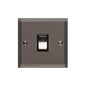 Elite Stepped Plate Range Polished Black Nickel Switches & Sockets, S06 - 1 Gang Intermediate Rocker Switch by Heritage Brass By M-Marcus