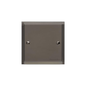 Elite Stepped Plate Range Polished Black Nickel Switches & Sockets, S06 - Single Blank Plate by Heritage Brass By M-Marcus
