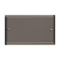 Elite Stepped Plate Range Polished Black Nickel Switches & Sockets, S06 - Double Blank Plate by Heritage Brass By M-Marcus