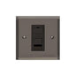 Elite Stepped Plate Range Polished Black Nickel Switches & Sockets, S06 - 1 Gang RJ11 by Heritage Brass By M-Marcus